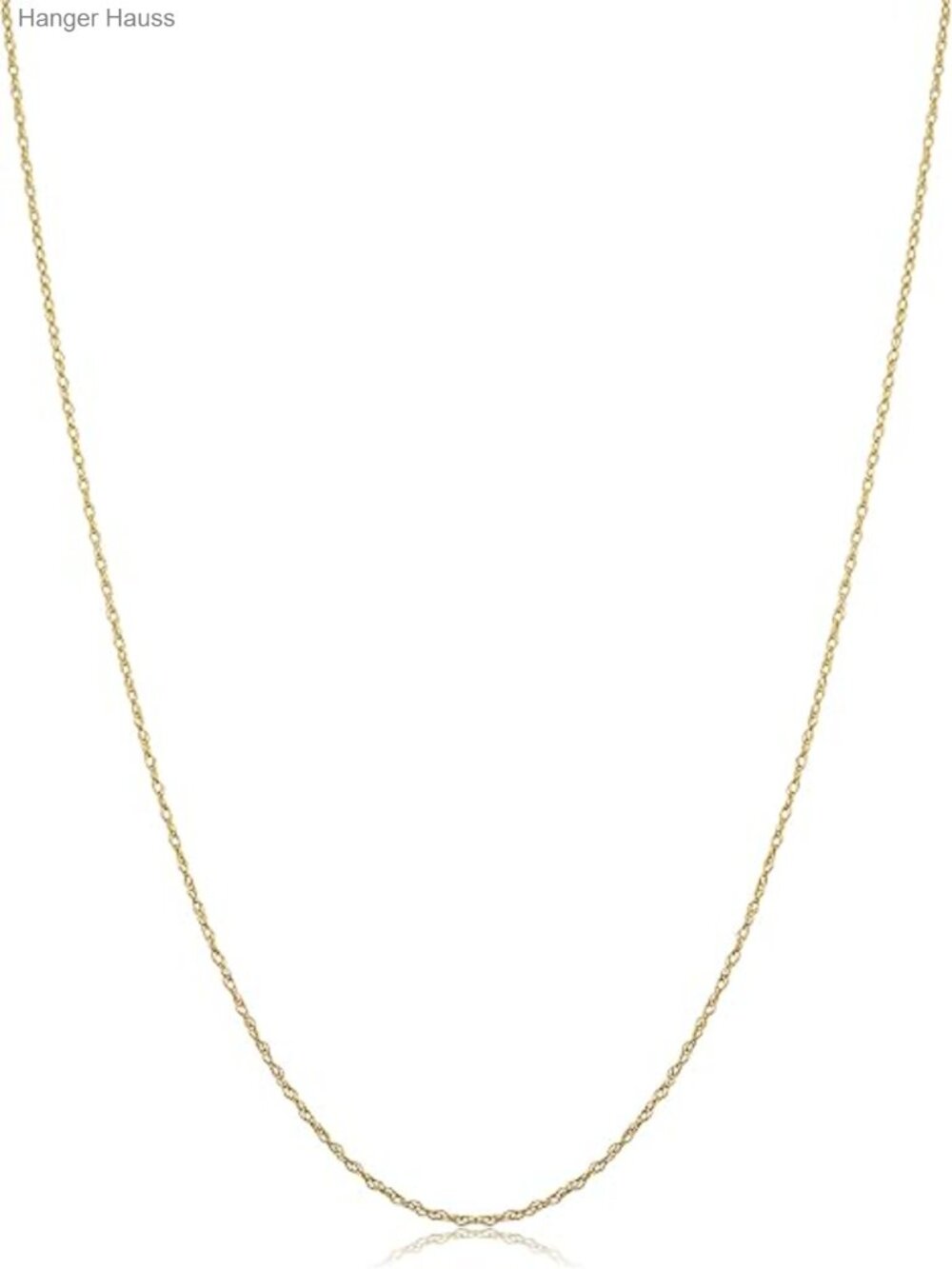 14k Yellow Gold Rope Chain Necklace 18in Polished Spring Clasp Fine Jewelry